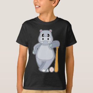 T-shirt Bataille de baseball hippo
