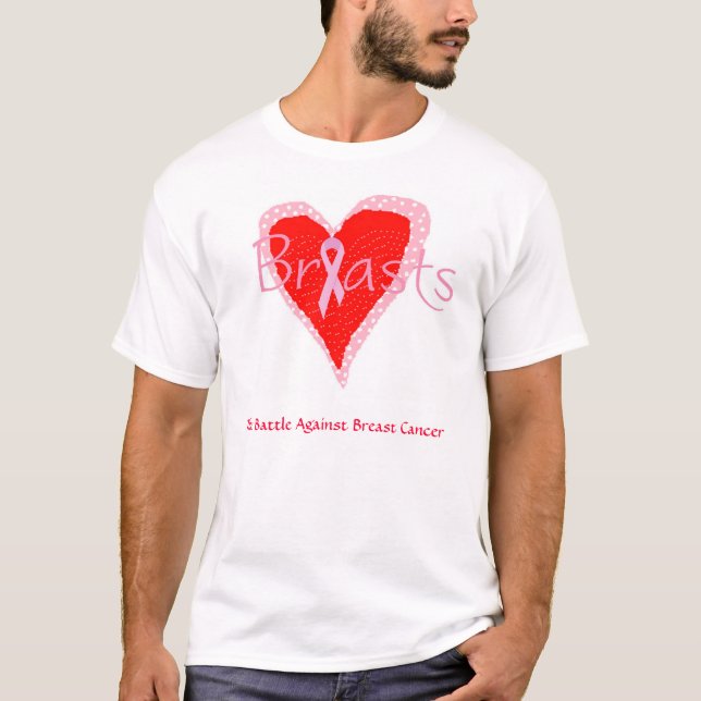 T-shirt Bataille de cancer du sein (Devant)