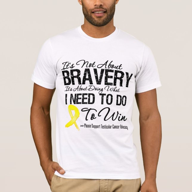 T-shirt Bataille de cancer du testicule (Devant)