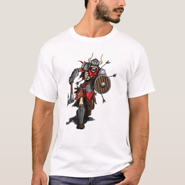 T-shirt Bataille de caractère de guerrier (Devant)
