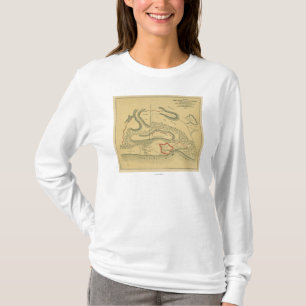T-shirt Bataille de fort Henry - carte panoramique de