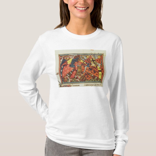 T-shirt Bataille entre les croisés et les musulmans (Devant)