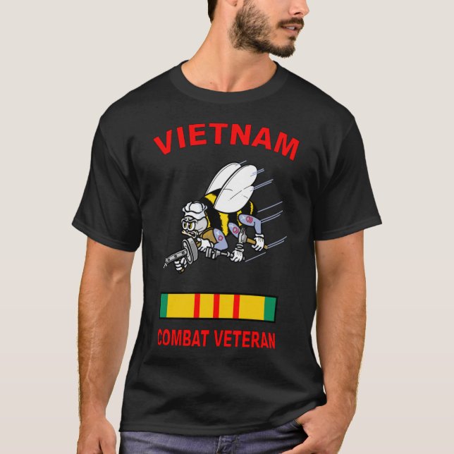 T-shirt Bataille maritime Vietnam Vétérinaire Combat (Devant)