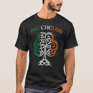 T-shirt BATCHELOR Irlandais Nom Shamrock Irlande Drapeau F