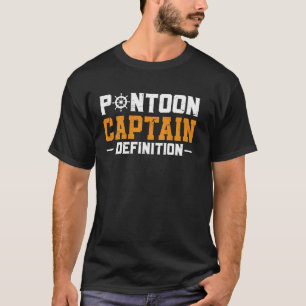 T-shirt Bateau À Bateau Pour Hommes Pontoon Bateau Capitai