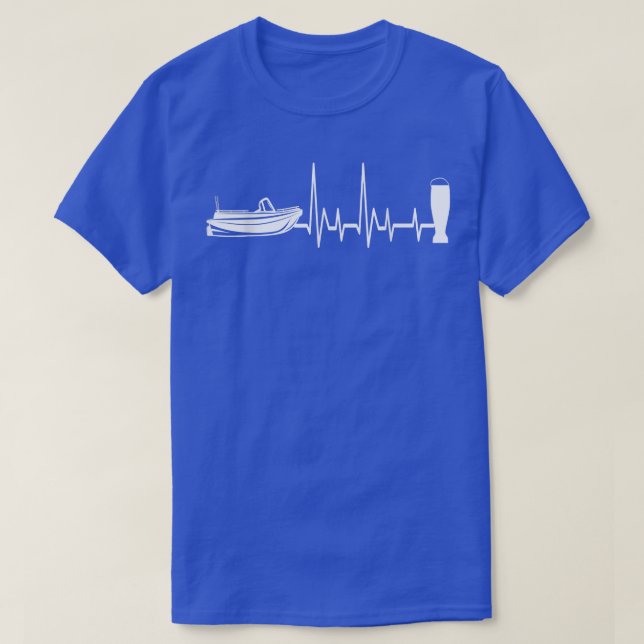 T-shirt Bateau à moteur et bière électrique bateau sport b (Design devant)