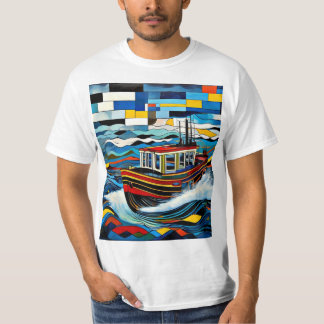 T-shirt Bateau à vapeur dans la tempête 1