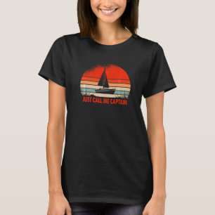 T-shirt Bateau À Voile Appelez-Moi Capitaine