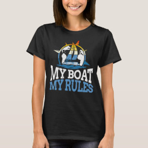 T-shirt Bateau À Voile Capitaine Naviguer Mon Bateau Mes R