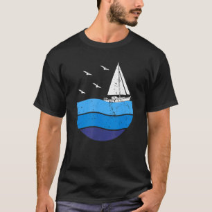 T-shirt Bateau à voile Sunset Bateau Capitaine Voile