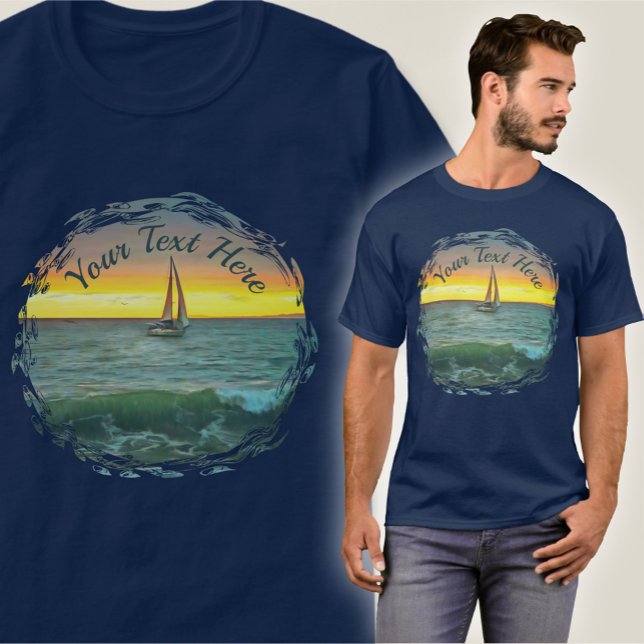 T-shirt Bateau à voile sur Banderas Bay 0884 (Créateur téléchargé)