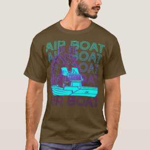T-shirt Bateau aérien Bateau aérien Bateau à canot Rétro B