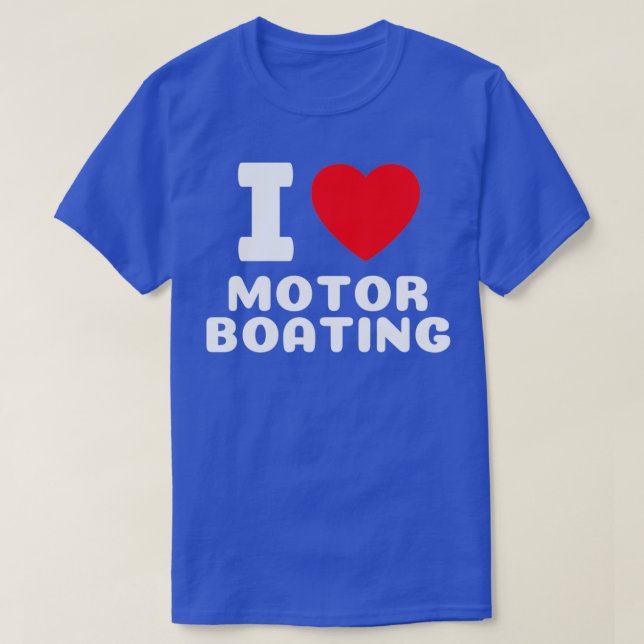 T-shirt Bateau amusant I Love Moteur Glacière s Lake Life (Design devant)