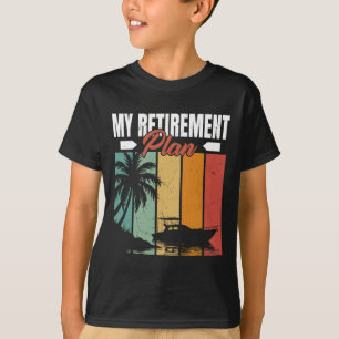 T-shirt Bateau amusant Retraite nautique Voilier Voilier B