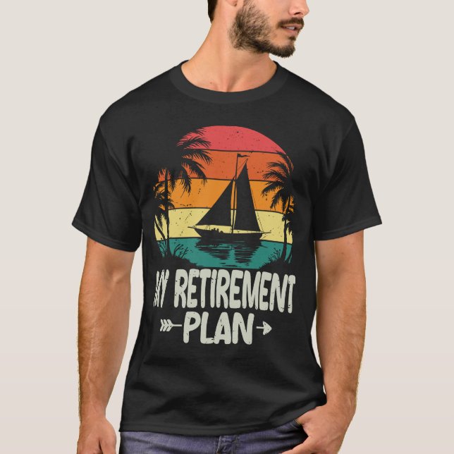 T-shirt Bateau amusant Retraite nautique voilier voilier v (Devant)