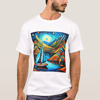 T-shirt Bateau dans le fjord 13