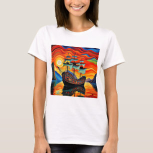 T-shirt Bateau dans le fjord 5