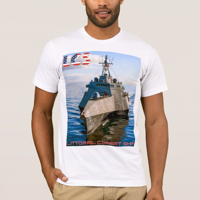 T-SHIRT BATEAU DE COMBAT LITTORAL - LCS (Devant)