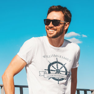T-shirt Bateau de croisière familiale sur mesure Vacances 
