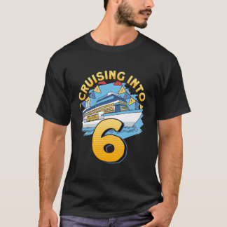 T-shirt Bateau de croisière naviguant dans 6 croisières