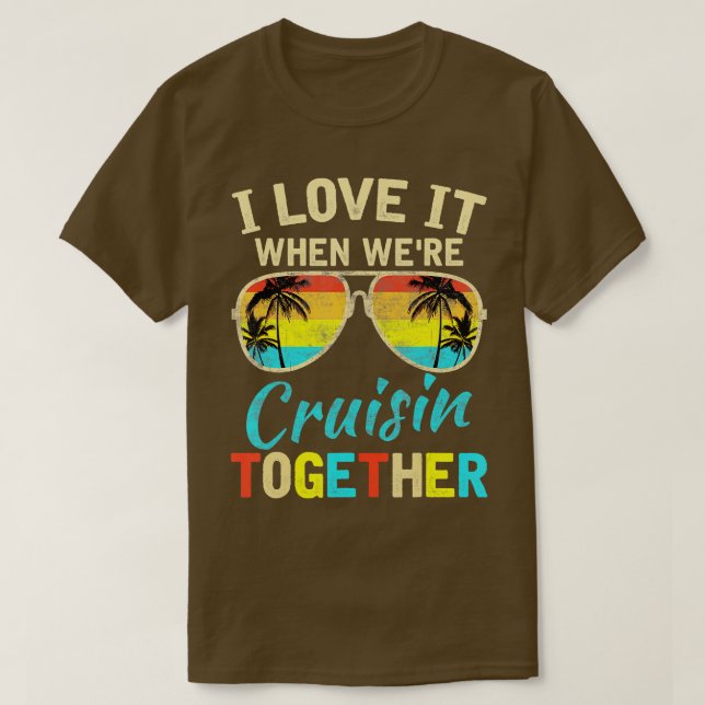 T-shirt Bateau de croisière Vacances Amis Buddies Couples  (Design devant)