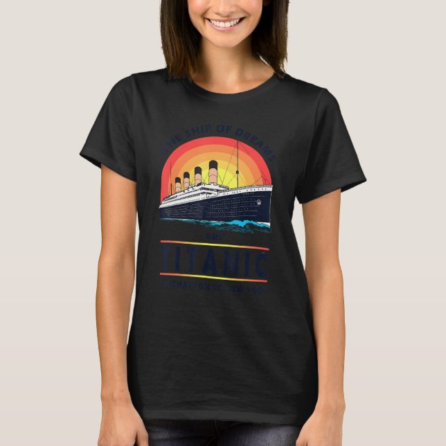T-shirt Bateau De Dream Rms Bateau Titanic Cruise Pour B (Devant)