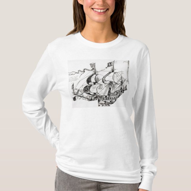 T-shirt Bateau de Jacques Cartier, 'Rarete Indes (Devant)
