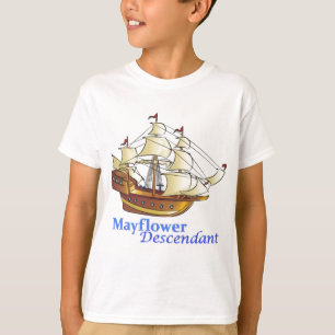 T-shirt Bateau de navigation de descendant de fleur