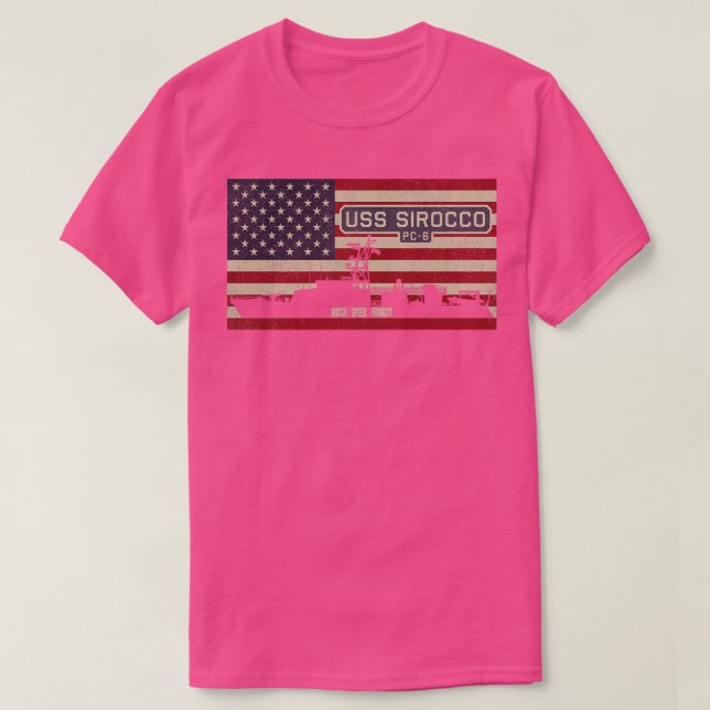 T-shirt Bateau de patrouille côtière Sirocco PC6 Cyclonecl (Design devant)