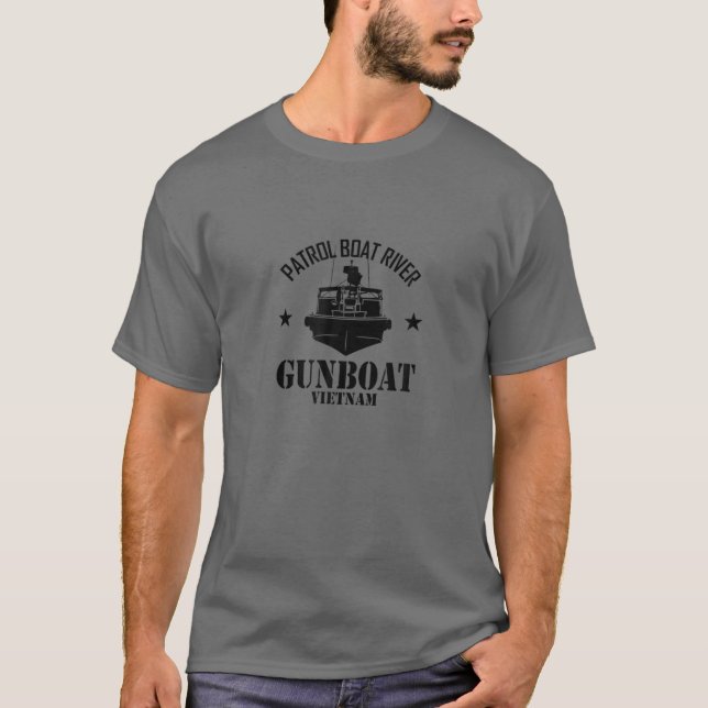 T-shirt Bateau de patrouille Rivière PBR Canot Vietnam Sou (Devant)