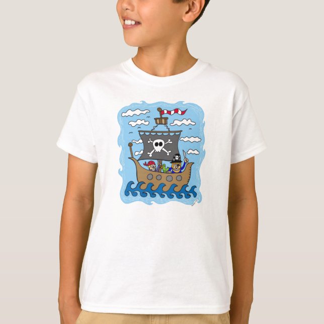 T-shirt Bateau de pirate (Devant)