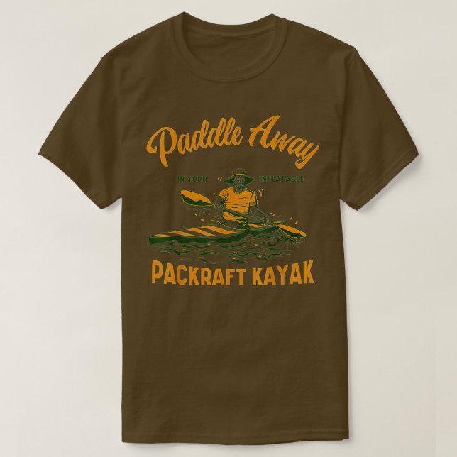T-shirt Bateau-embarcation-Kayak Paddle-Kayak Packra (Design devant)