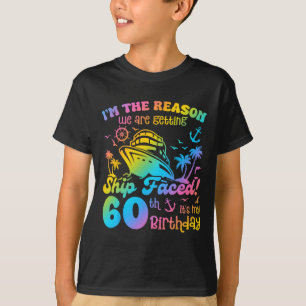 T-shirt Bateau Faced C'est mon 60e anniversaire Cruising S