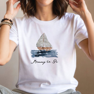 T-shirt Bateau nautique Aquarelle Mommy-to-Be