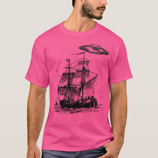 T-shirt Bateau Pirate Avec Ufo