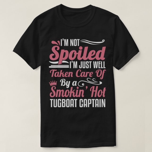 T-shirt Bateau-remorque Capitaine Femme Giramie Towboater  (Design devant)