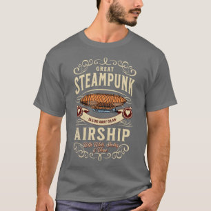T-shirt Bateau Steampunk
