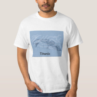 T-shirt Bateau titanique tiré par la main