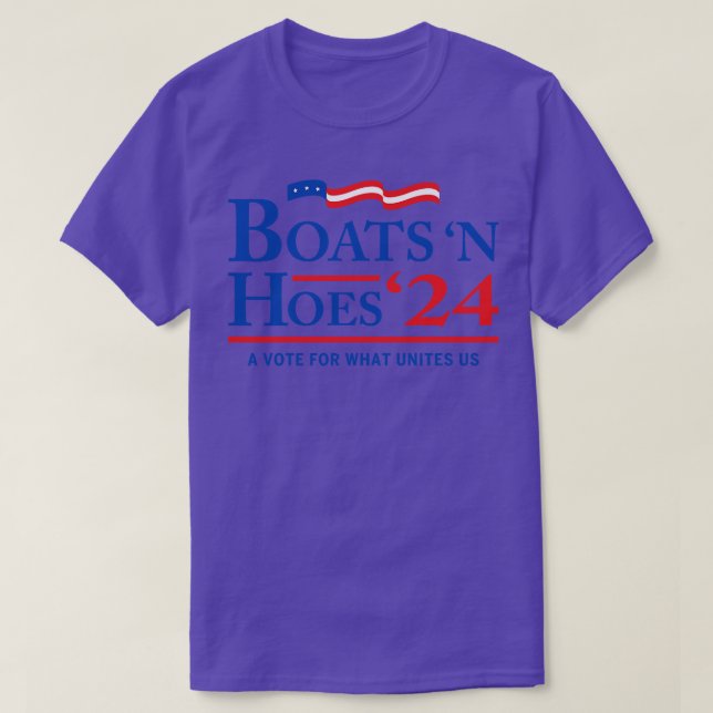 T-shirt Bateaux à l'affiche des élections de 2024 (Design devant)
