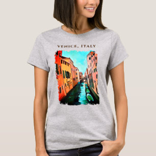 T-shirt Bateaux à Venise, Italie