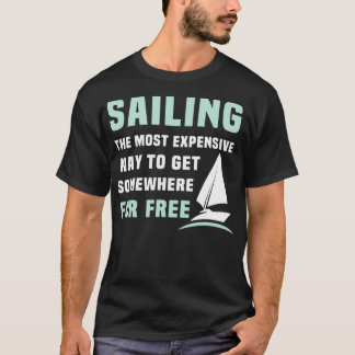 T-shirt Bateaux À Voile Voilier Le Moyen Le Plus Cher Pour