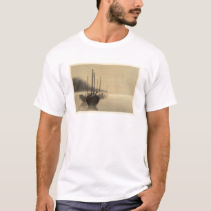 T-shirt Bateaux dans la brume par Seitei Watanabe 1851 -