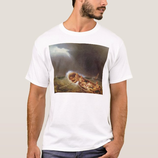 T-shirt Bateaux de Dieppe retournant de la pêche (Devant)