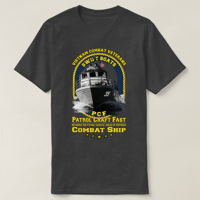 T-shirt Bateaux de patrouille Fast PCF Bateaux à vent Viet (Design devant)
