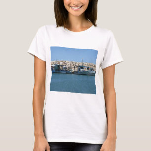 T-shirt Bateaux de pêche méditerranéens en Blue Sea Design