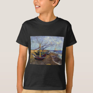 T-shirt Bateaux de pêche sur la plage