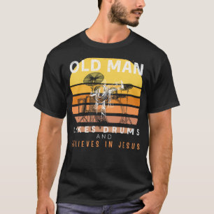 T-shirt Bateaux divins : Vieux Mans Grumpy Jésus Groove av