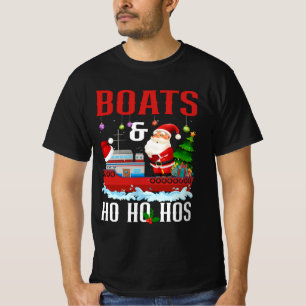 T-shirt Bateaux Et Ho Ho Hos Noël Père Noël Cruising Humou