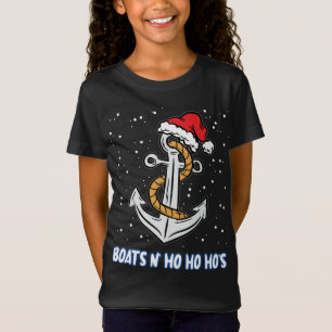 T-Shirt Bateaux N Ho Ho Hos Pajama de Noël Humour amusant