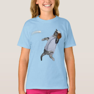 T-shirt Bateaux sauvages de baseball Kitten
